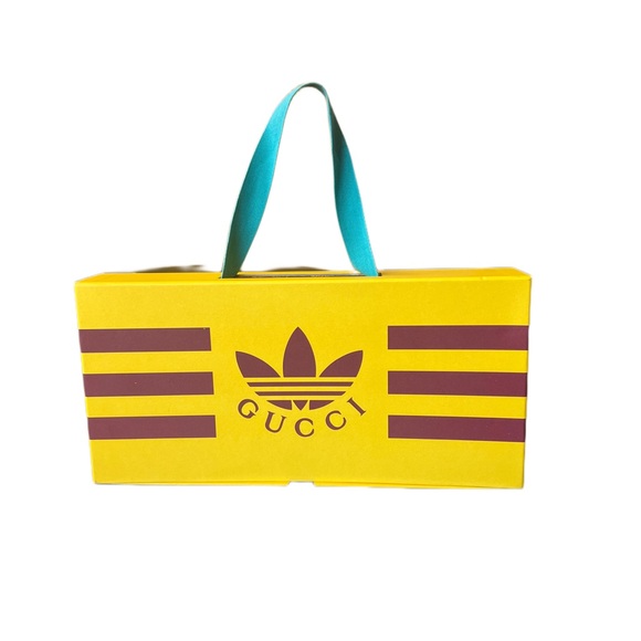 Gucci Adidas Sliding Drawer Storage Gift Handle Box With Tissue 13 x 6 x 2.25 in - Picture 6 of 12